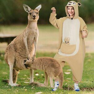 Kangaroo and Joey onesie costume